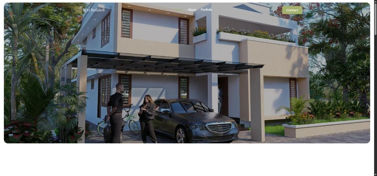 WHB Constructions website screenshot